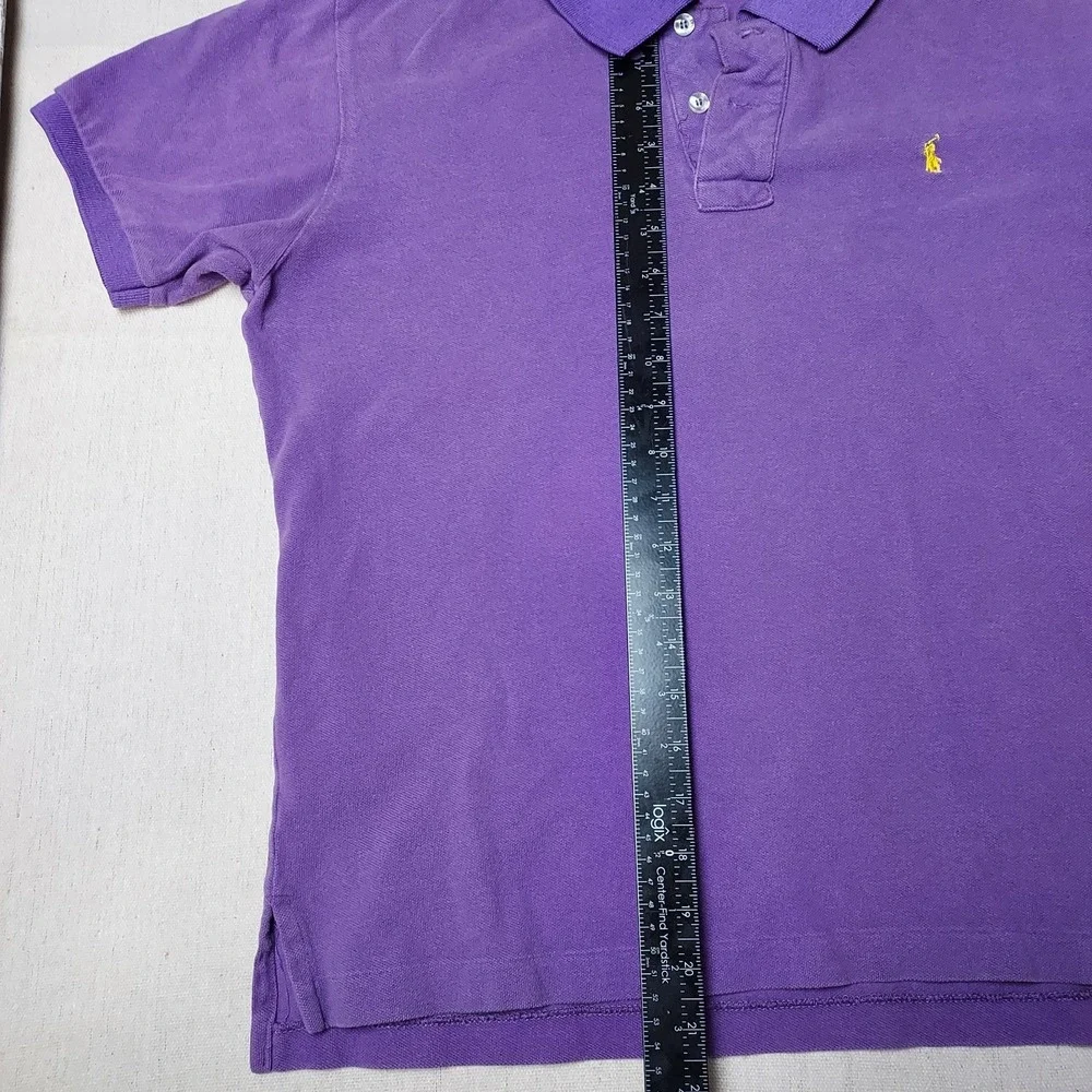 Polo Ralph Lauren Men's Purple Short Sleeve Polo Shirt Size M 100% Cotton...